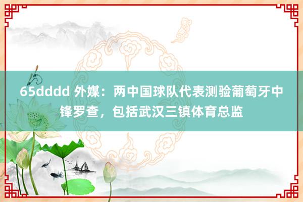 65dddd 外媒：两中国球队代表测验葡萄牙中锋罗查，包括武汉三镇体育总监