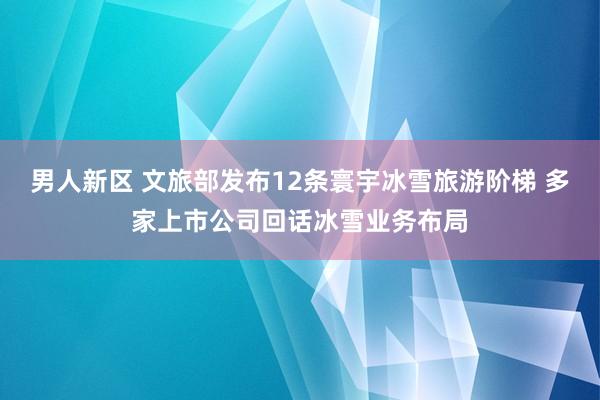 男人新区 文旅部发布12条寰宇冰雪旅游阶梯 多家上市公司回话冰雪业务布局