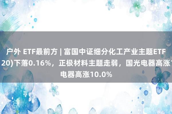 户外 ETF最前方 | 富国中证细分化工产业主题ETF(516120)下落0.16%，正极材料主题走弱，国光电器高涨10.0%
