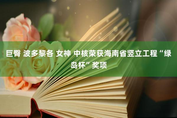 巨臀 波多黎各 女神 中核荣获海南省竖立工程“绿岛杯”奖项