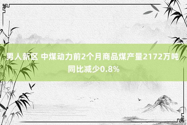 男人新区 中煤动力前2个月商品煤产量2172万吨 同比减少0.8%