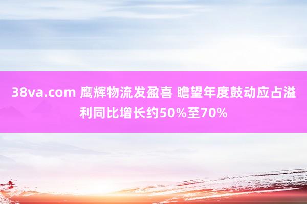 38va.com 鹰辉物流发盈喜 瞻望年度鼓动应占溢利同比增长约50%至70%