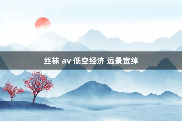丝袜 av 低空经济 远景宽绰