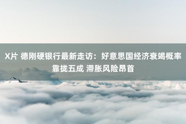 X片 德刚硬银行最新走访：好意思国经济衰竭概率靠拢五成 滞胀风险昂首