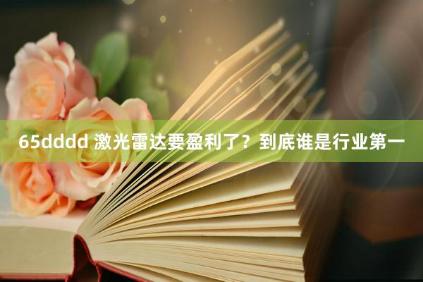 65dddd 激光雷达要盈利了？到底谁是行业第一