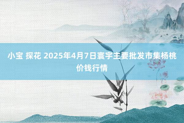 小宝 探花 2025年4月7日寰宇主要批发市集杨桃价钱行情